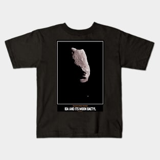 High Resolution Astronomy Ida and Its Moon Dactyl Kids T-Shirt